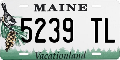 ME license plate 5239TL