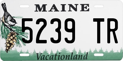 ME license plate 5239TR
