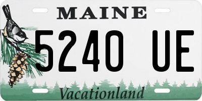 ME license plate 5240UE