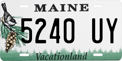 ME license plate 5240UY