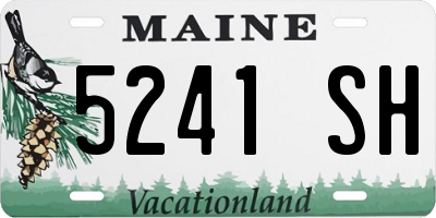 ME license plate 5241SH