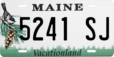 ME license plate 5241SJ