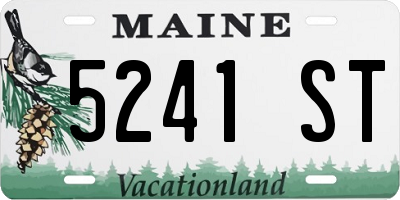 ME license plate 5241ST