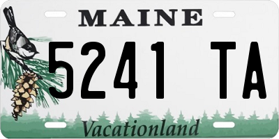 ME license plate 5241TA