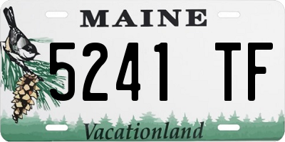 ME license plate 5241TF