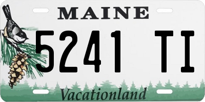 ME license plate 5241TI