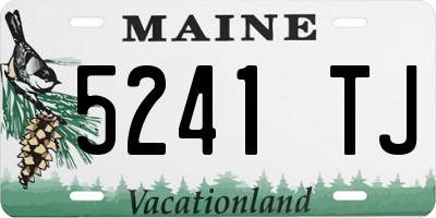 ME license plate 5241TJ