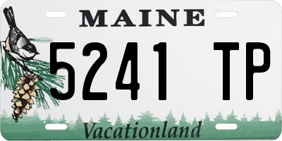 ME license plate 5241TP