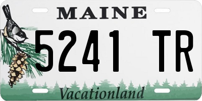 ME license plate 5241TR
