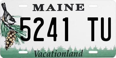 ME license plate 5241TU