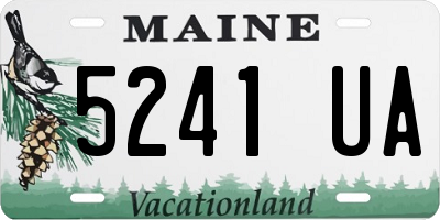 ME license plate 5241UA