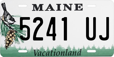 ME license plate 5241UJ