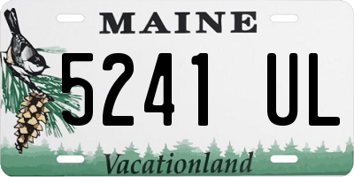 ME license plate 5241UL