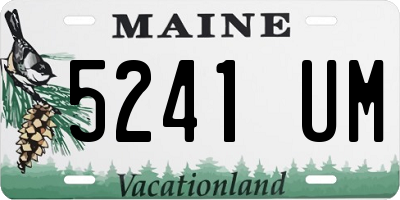 ME license plate 5241UM