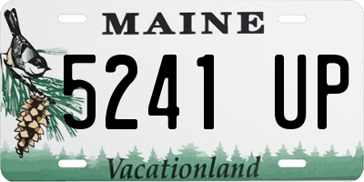 ME license plate 5241UP