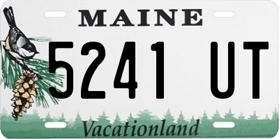 ME license plate 5241UT