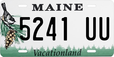 ME license plate 5241UU