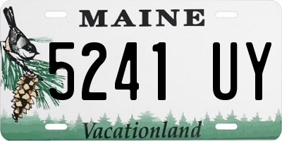 ME license plate 5241UY