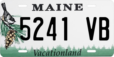 ME license plate 5241VB