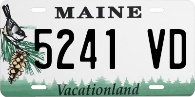 ME license plate 5241VD