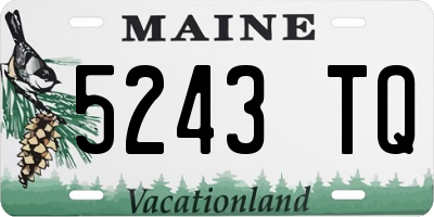 ME license plate 5243TQ