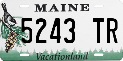 ME license plate 5243TR