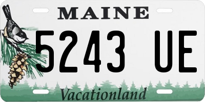 ME license plate 5243UE