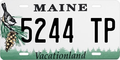 ME license plate 5244TP