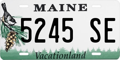 ME license plate 5245SE