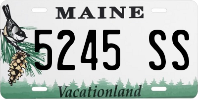 ME license plate 5245SS