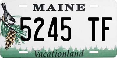 ME license plate 5245TF