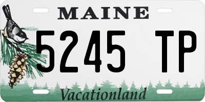 ME license plate 5245TP