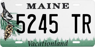 ME license plate 5245TR