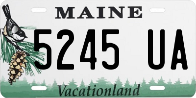ME license plate 5245UA