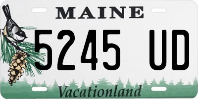 ME license plate 5245UD