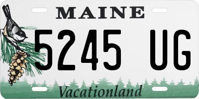 ME license plate 5245UG