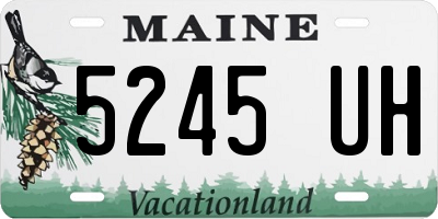 ME license plate 5245UH