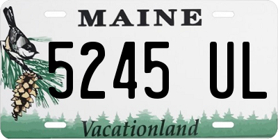 ME license plate 5245UL