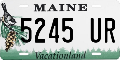 ME license plate 5245UR