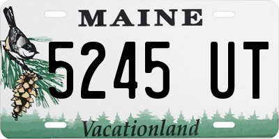 ME license plate 5245UT