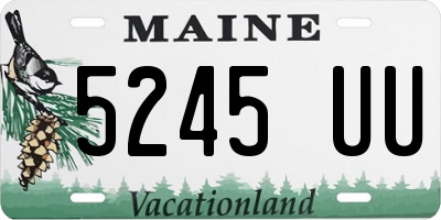 ME license plate 5245UU