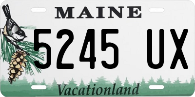 ME license plate 5245UX