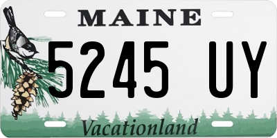 ME license plate 5245UY