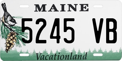 ME license plate 5245VB