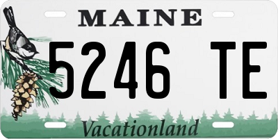 ME license plate 5246TE