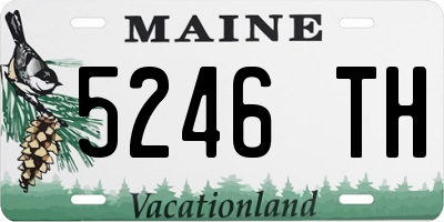 ME license plate 5246TH