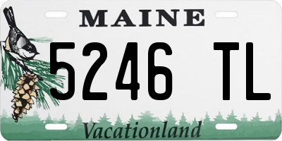 ME license plate 5246TL