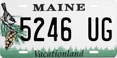 ME license plate 5246UG