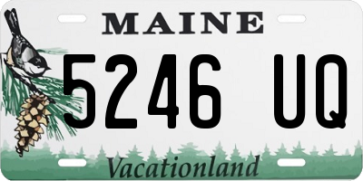 ME license plate 5246UQ