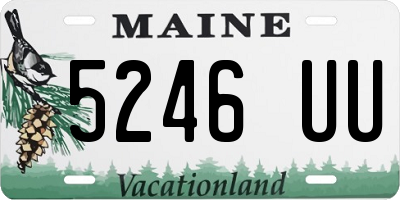 ME license plate 5246UU